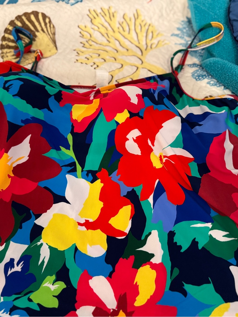 Vibrant Floral One-Piece Swimsuit in Multicolor